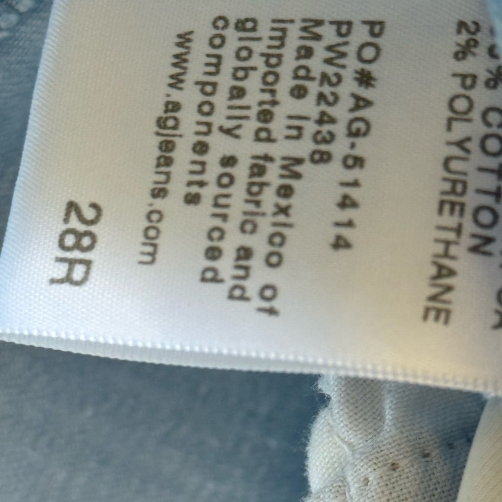 AG Jeans Prima Cigarette Crop Size 28 Light Blue - Picture 8 of 8